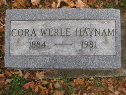 Cora Louisa <I>Werle</I> Haynam 