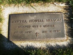 Martha Gladys <I>Howell</I> Nelson 