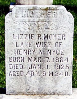 Elizabeth R. “Lizzie” <I>Alderfer</I> Moyer-Nyce 