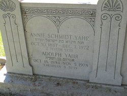 Annie <I>Schmidt</I> Yahr 