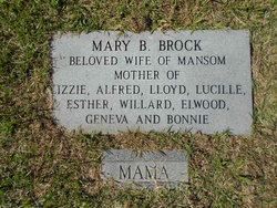Mary <I>Buffkin</I> Brock 