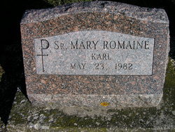 Sr Mary Romaine Karl 