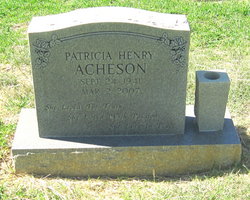 Patricia <I>Henry</I> Acheson 