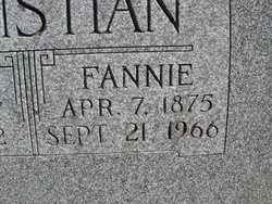Fannie Jane <I>Reynolds</I> Christian 