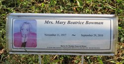 Mary Beatrice Bowman 