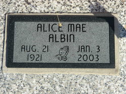 Alice Mae <I>Gulick</I> Albin 