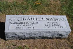 Margaretta I “Maggie” <I>Faber</I> Bartelma 