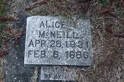 Alice T McNeill 