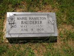 Marie <I>Hamilton</I> Bauderer 