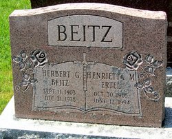Henrietta M <I>Ertel</I> Beitz 
