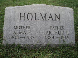 Alma Evelyn <I>Adams</I> Holman 