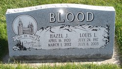 Hazel Beatrice <I>Jensen</I> Blood 