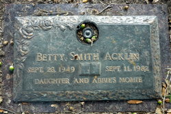 Betty Nell <I>Schrimsher</I> Acklin 
