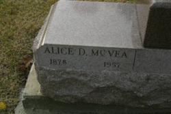 Alice <I>Daffin</I> Mcvea 