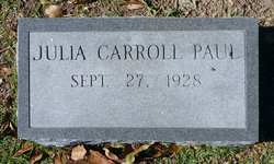 Julia Florence <I>Carroll</I> Paul 