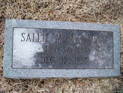 Sallie Mae <I>Wright</I> Marable 