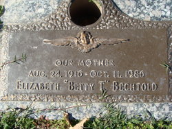 Elizabeth “Betty T” <I>Thelen</I> Bechtold 
