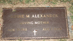 Addie M Alexander 