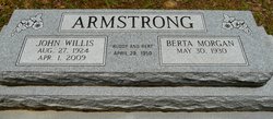 Berta “Bert” <I>Morgan</I> Armstrong 