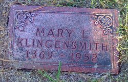 Mary L “Molly” <I>Cornelison</I> Klingensmith 