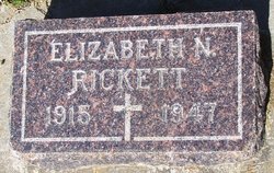 Elizabeth Anne “Lizzie” <I>Applehanz</I> Rickett 