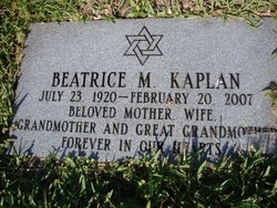 Beatrice M Kaplan 