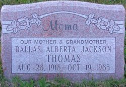 Dallas Alberta <I>Jackson</I> Thomas 