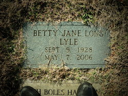 Betty Jane <I>Long</I> Lyle 