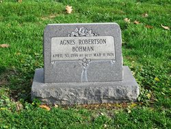 Agnes <I>Robertson</I> Bohman 