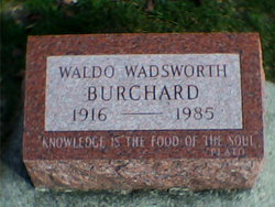 Dr Waldo Wadsworth Burchard 