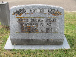 Martha Carmel “Mattie” <I>Hudson</I> Speake 