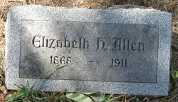 Elizabeth H. “Lizzie” <I>Atkins</I> Allen 