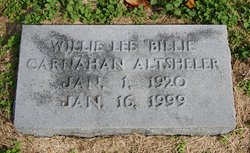 Willie Lee “Billie” <I>Carnahan</I> Altsheler 