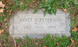 Dorothy Janet <I>Dixon</I> Peterson 