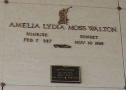 Amelia Lydia <I>Moss</I> Walton 
