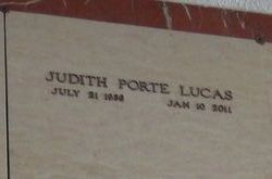 Judith <I>Porte</I> Lucas 