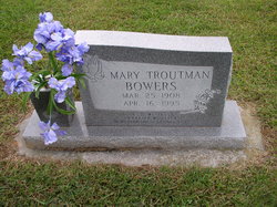 Mary <I>Troutman</I> Bowers 