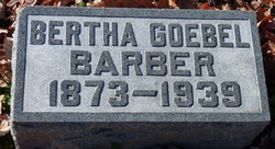Bertha Em <I>Goebel</I> Barber 