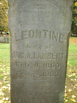 Leontine Marie Clotilde <I>Toquenne</I> Lambert 