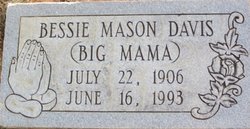 Bessie Mae “Big Mama” <I>Mason</I> Davis 
