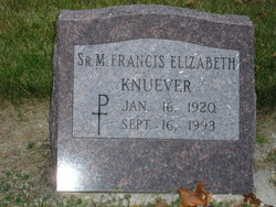 Sr M. Francis Elizabeth Knuever 