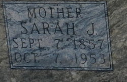 Sarah Jane <I>Lentz</I> Thompson 
