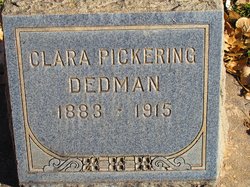 Clara Pickering <I>Pickering</I> Dedman 
