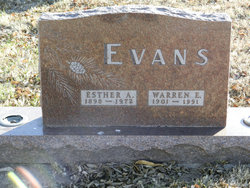 Esther A. <I>Richardson</I> Evans 