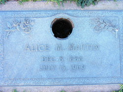 Alice C “Allie” <I>Moore</I> Martin 