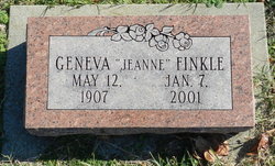 Geneva “Jeanne” <I>Thompson</I> Finkle 