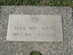 Leila May <I>Millsap</I> Hogue 