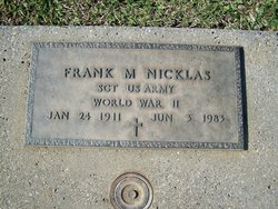 Frank M Nicklas 