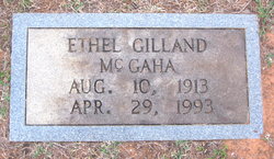 Ethel <I>Gilland</I> McGaha 