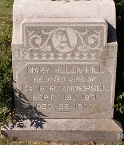 Mary Helen <I>Hill</I> Anderson 